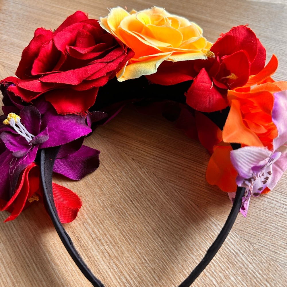 Multicolor Floral Headband for Kids - Bright Flower Crown